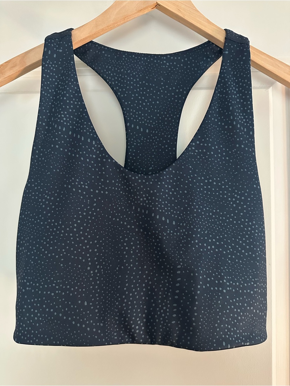 Zella Navy Speckle Racerback Sports Bra